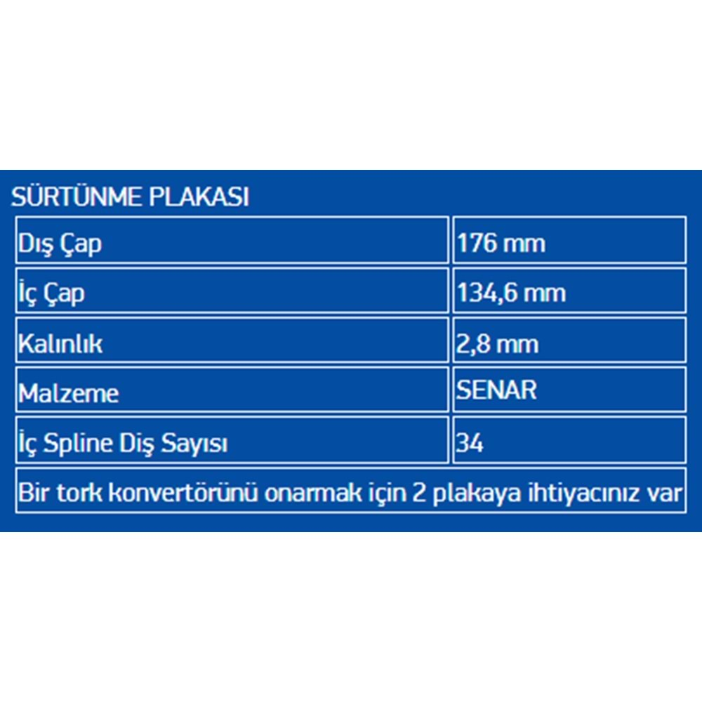 BALATALI ÇELİK PLATE SENAR (28) 722.9 LATE