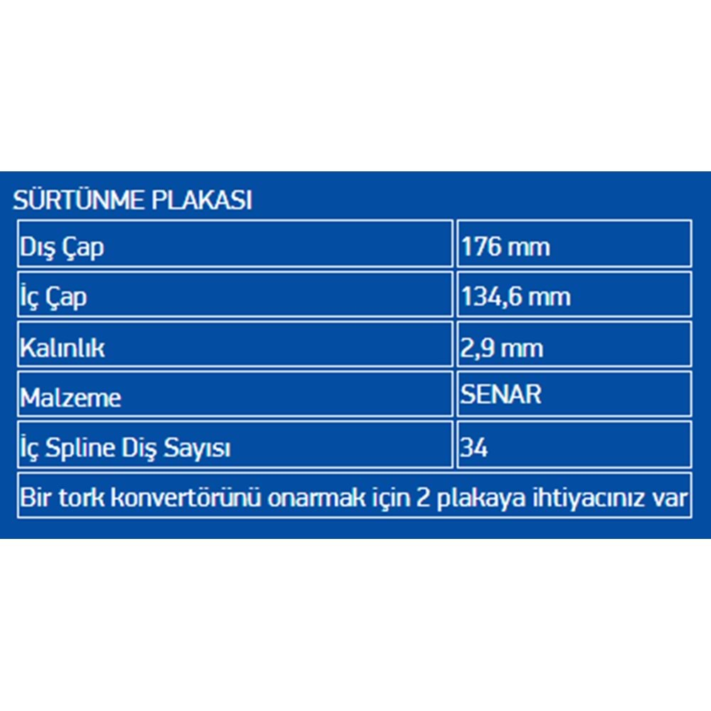 BALATALI ÇELİK PLATE SENAR (29) 722.9 LATE