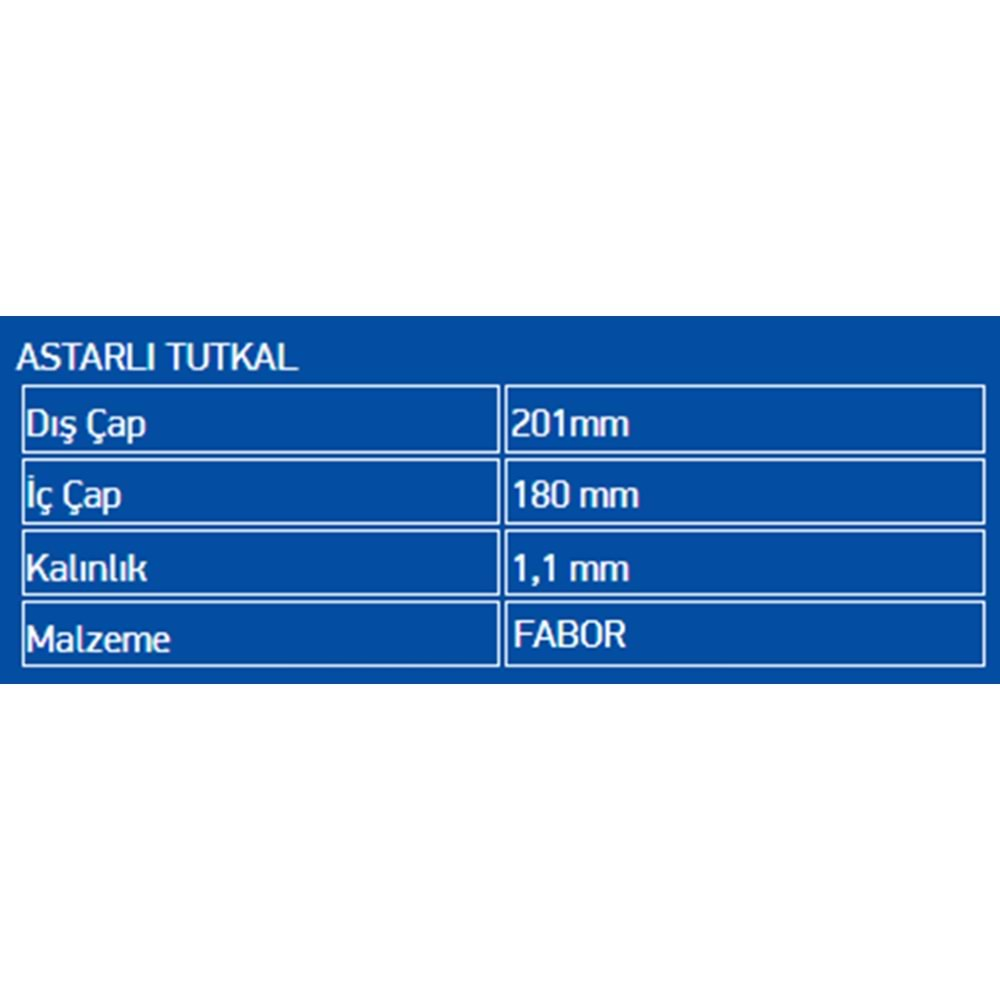 LINING W/GLUE FABOR DPO-AL4 2005-