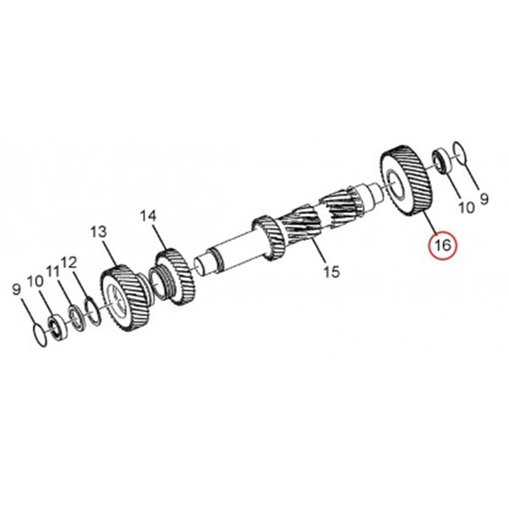 5. VİTES DİŞLİ KARŞILIĞI YY ( 0,77 ORAN) XENON