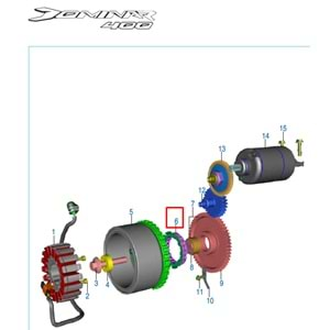 MARŞ RUBLESİ PULSAR NS200/RS200/Dominar 400 orj.