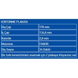 BALATALI ÇELİK PLATE FABOR (28) 722.9 LATE