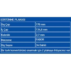 BALATALI ÇELİK PLATE FABOR 722.9 LATE