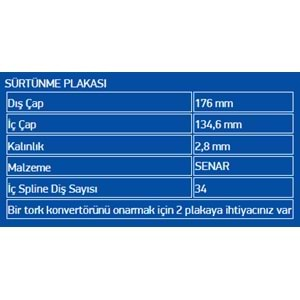 BALATALI ÇELİK PLATE SENAR (28) 722.9 LATE