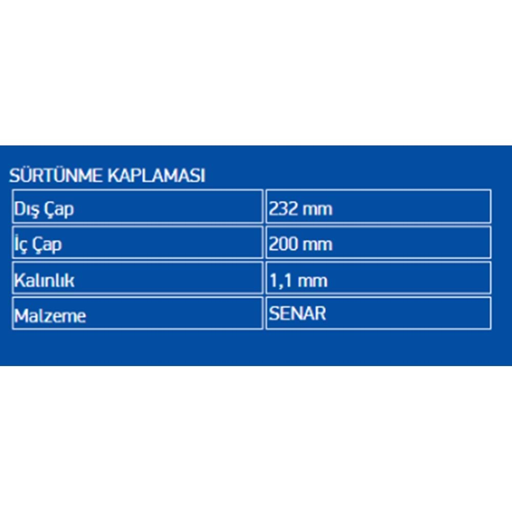 FRICTION LINING (SENAR) ZF6HP19